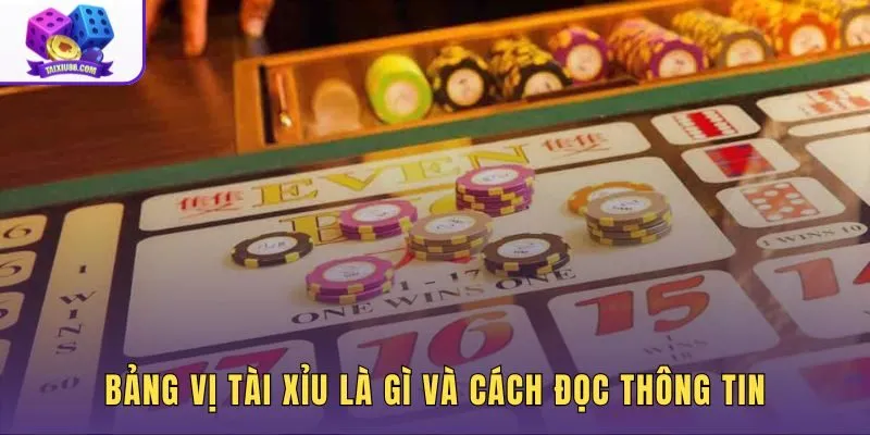 Đọc bảng vị tài xỉu từ ký hiệu và dữ liệu hiển thị cơ bản