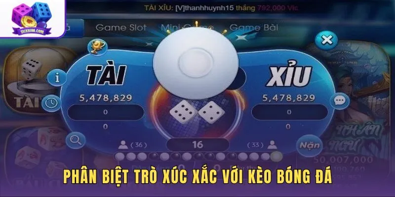 Cách tính điểm tài xỉu khác nhau giữa xúc xắc và bóng đá