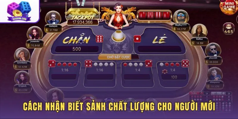 Tài xỉu sảnh thực tế với dấu hiệu sảnh rõ dễ theo dõi